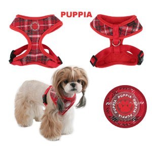 Puppia Checked Harness and Leash